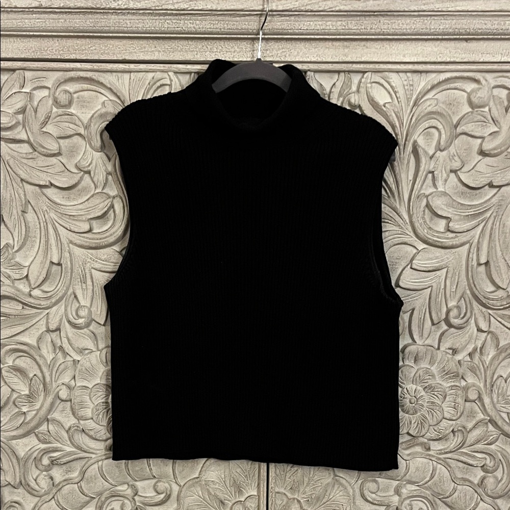 J.Crew Cropped Sleeveless Turtleneck